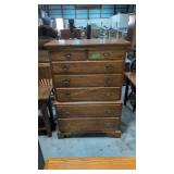 Vintage Ethan Allen Seven Drawer Tall Dresser 40
