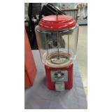 Vintage Countertop Gum Ball Machine 16 In Tall