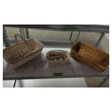 Three Longaberger Baskets As Shown