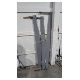 Three vintage two-man saws