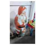 Vintage molded Santa Claus 45 inches tall