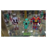 Three Toy Robots 5.5 In To 7.25 In Tall