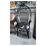Windsor Style Armchair Black Lacquer