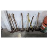 Lot of picks and axes