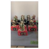 Lot Of Santa Figures