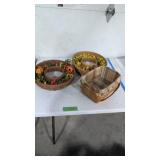 Three longaberger baskets