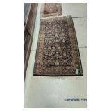 Vintage Oriental Rug Wool 34 In By 66 In