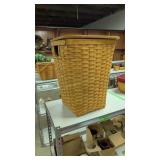 Large Longaberger Laundry Basket With Lid And