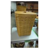 Longaberger Waste Basket With Lid And Liner