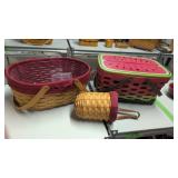 Three Longaberger Baskets As Shown