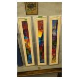 Three Acrylic Mixed Media By Geremia Boynton