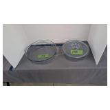 Fire King Blue 10" Covered Casserole Bowl And