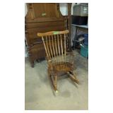 Wooden Rocking Chair With Arms