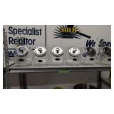 Six Vintage Countertop Store Candy Display Jars