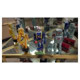 Three Vintage Robots Has Shown 7.75 In To 9.25
