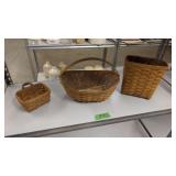 Three Longaberger Baskets As Shown
