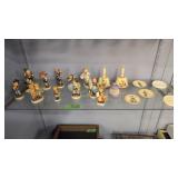 11 Hummel Figures With Bells And Small Plates As