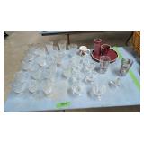 Lot Of American Fostoria Etc As Shown