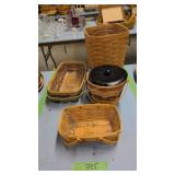 4 Longaberger Baskets As Shown