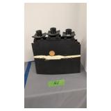 Contemporary Native American Triple Candle