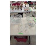 American Fostoria Punch Bowl Cups Pitcher And Bowl