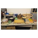 Vintage Shoe Shine Box Laundry Basket Toaster