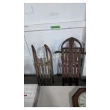 Pair of wooden sleds
