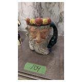 Royal Doulton Toby Mug Neptune 7.5 In