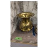 Brass Spittoon 5 Cent Cigars 9.5 In Tall