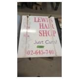 Lewes Hair Shop Sign Double-sided 24 X30