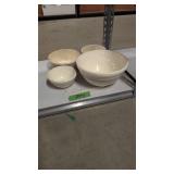 Four Vintage Mixing Bowls