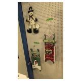 Decorative Christmas Items Pair Of Sleds And