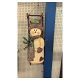 Decorative Christmas Snowman Sled