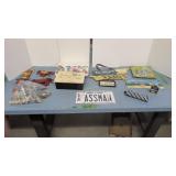 Decorative Signs License Plates Crab Figures Etc