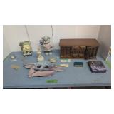 Vintage Jewelry Box Figurines Etc Music Tickets