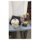 Oil Lamp Base Linens Etc As Shown