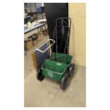 Two Scotts Long Fertilizers And Beach Chair