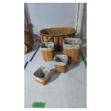 Five longaberger baskets