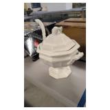 Vintage Handled Soup Tureen 11 Inches Wide 12 In