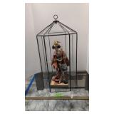 Oriental Geisha Doll With Glass Case Doll
