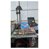 Vintage Record Albums Table Lamps Roller Skates