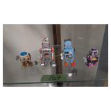 4 Toy Robots As Shown 3 In - 5.5 In