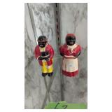 Vintage Plastic Negro Salt And Pepper Shakers 5