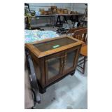 Lighted Glass Two Door Curio Cabinet 33 In By 30