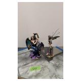 Pair Of Figurines Striped Stockings And Dark