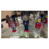 Three Vintage Robots As Shown 9 In To 10.25 In