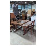 Walnut Dining Room Extension Table With Two