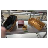 4 Longaberger Baskets As Shown