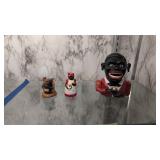 Negro Still Bank Cast Iron 6 In Tall And Two