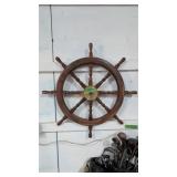 Wooden ships wheel 24 in